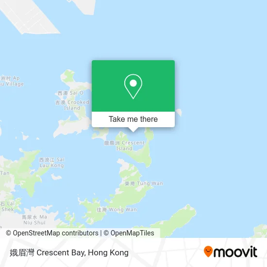 娥眉灣 Crescent Bay map
