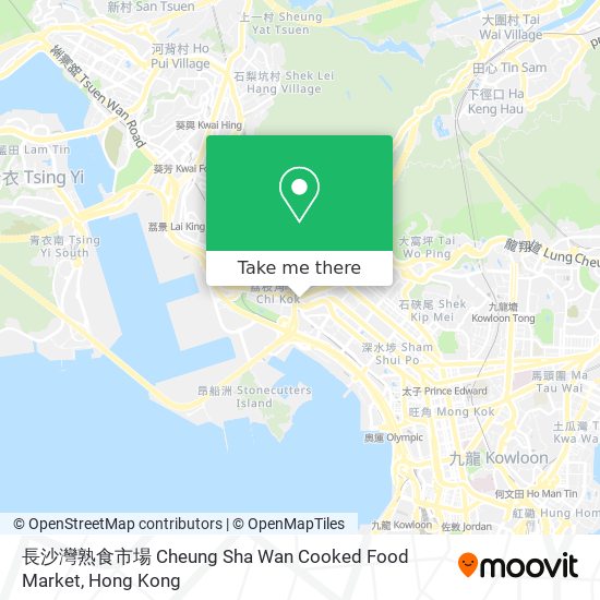 長沙灣熟食市場 Cheung Sha Wan Cooked Food Market map