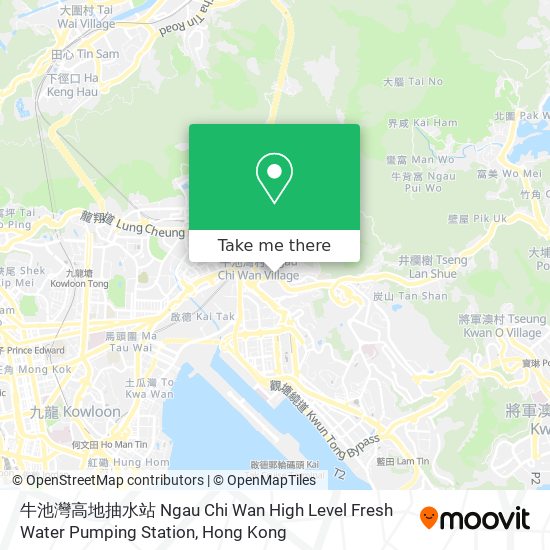 牛池灣高地抽水站 Ngau Chi Wan High Level Fresh Water Pumping Station地圖