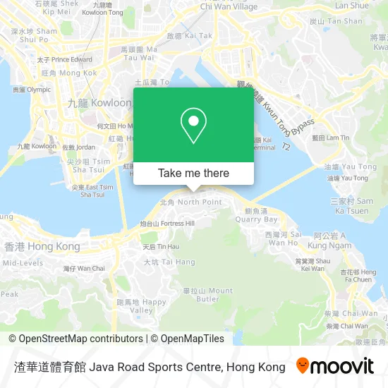 渣華道體育館 Java Road Sports Centre地圖
