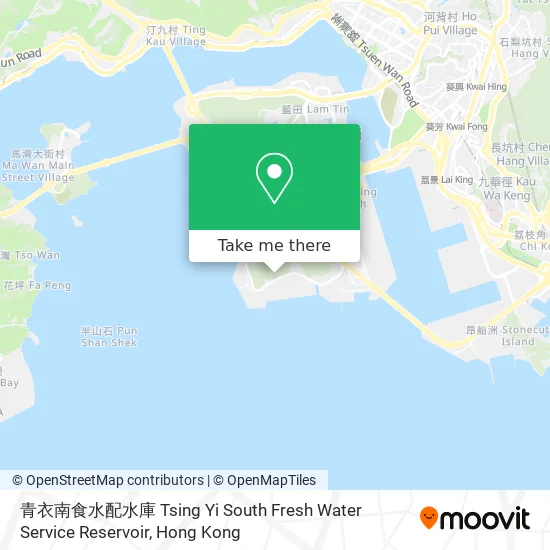 青衣南食水配水庫 Tsing Yi South Fresh Water Service Reservoir地圖