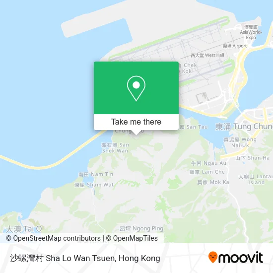沙螺灣村 Sha Lo Wan Tsuen map