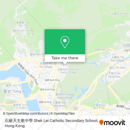 石籬天主教中學 Shek Lei Catholic Secondary School map