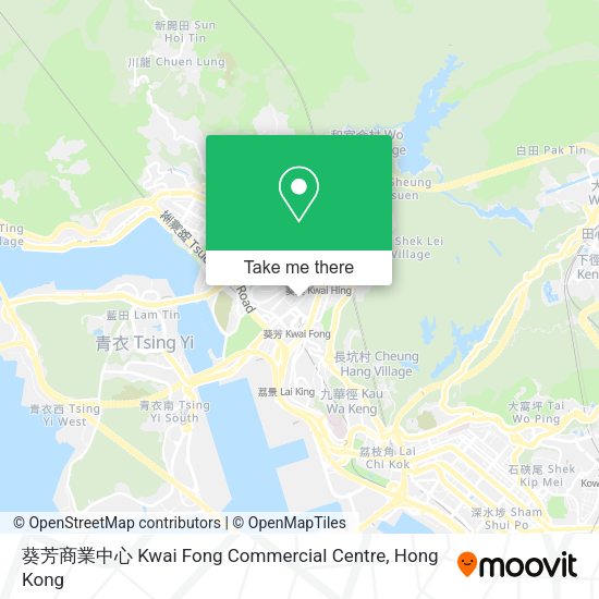 葵芳商業中心 Kwai Fong Commercial Centre map