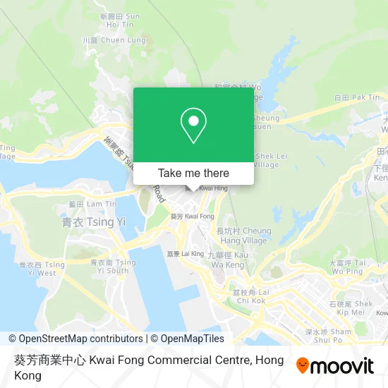 葵芳商業中心 Kwai Fong Commercial Centre map