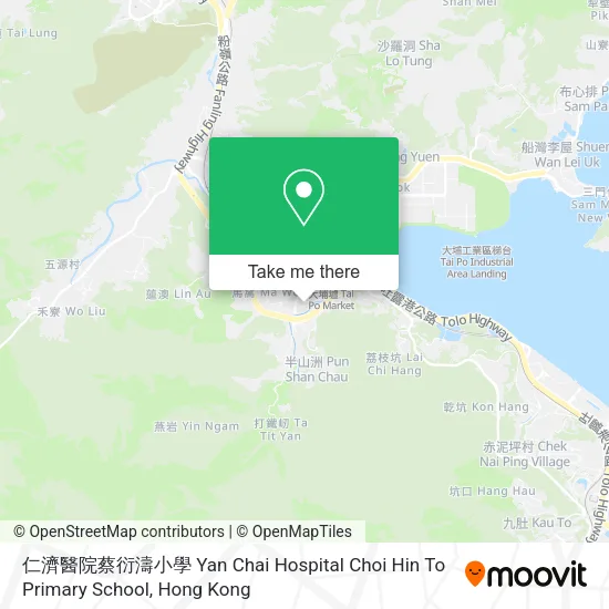仁濟醫院蔡衍濤小學 Yan Chai Hospital Choi Hin To Primary School map