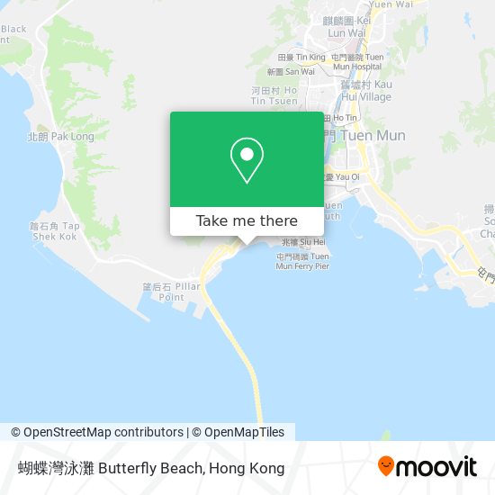 蝴蝶灣泳灘 Butterfly Beach map