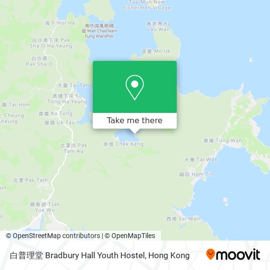 白普理堂 Bradbury Hall Youth Hostel map