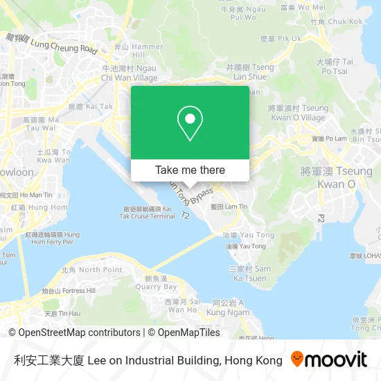 利安工業大廈 Lee on Industrial Building map