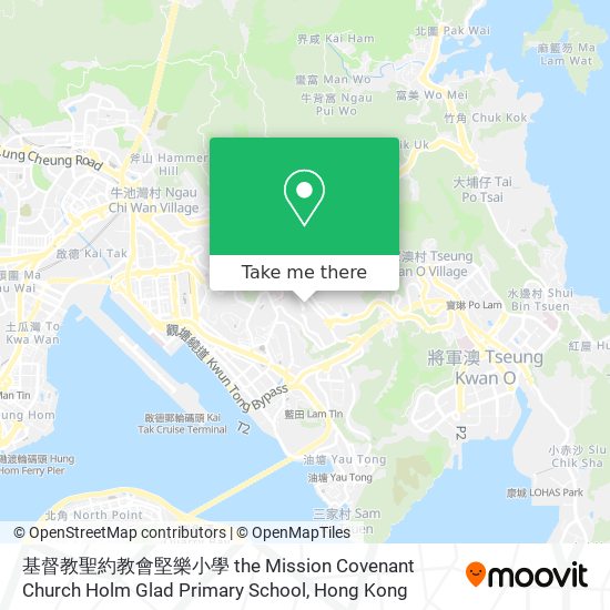 基督教聖約教會堅樂小學 the Mission Covenant Church Holm Glad Primary School map