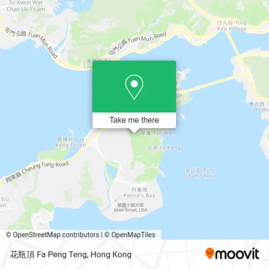 花瓶頂 Fa Peng Teng map