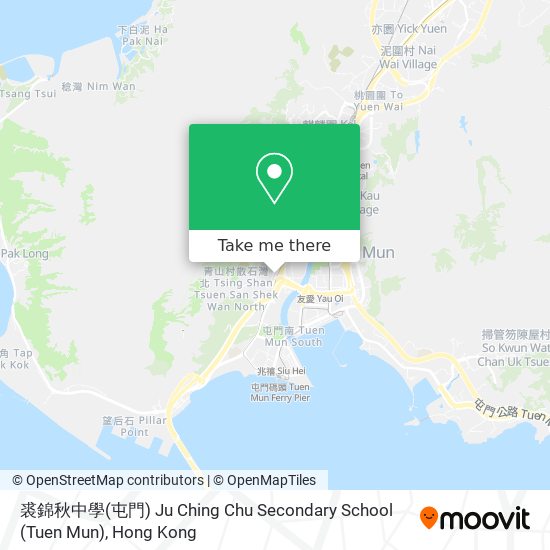 裘錦秋中學(屯門) Ju Ching Chu Secondary School (Tuen Mun) map