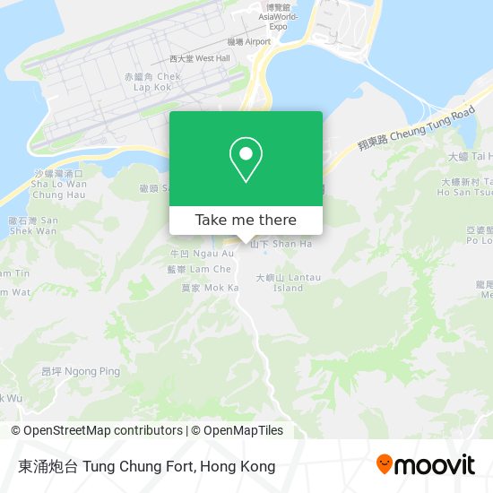 東涌炮台 Tung Chung Fort map
