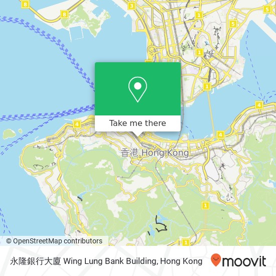 永隆銀行大廈 Wing Lung Bank Building map
