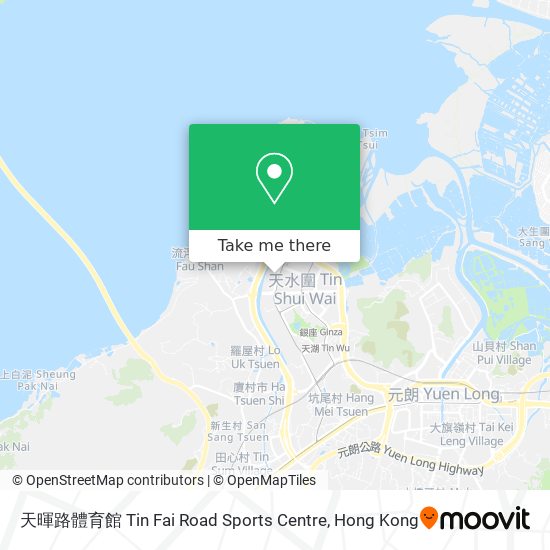 天暉路體育館 Tin Fai Road Sports Centre map