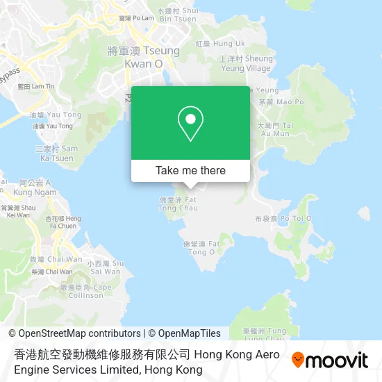 香港航空發動機維修服務有限公司 Hong Kong Aero Engine Services Limited地圖