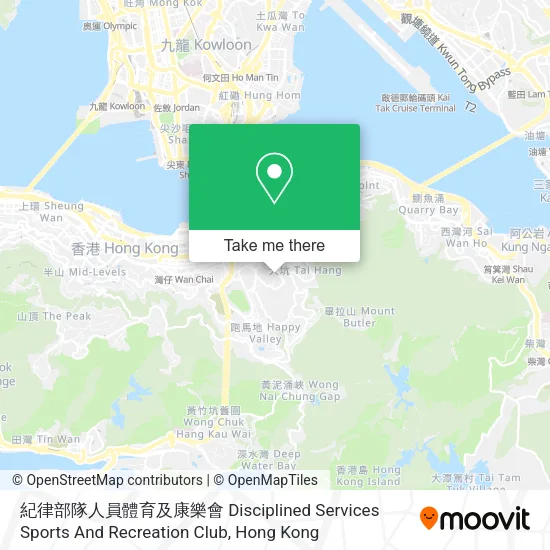 紀律部隊人員體育及康樂會 Disciplined Services Sports And Recreation Club地圖