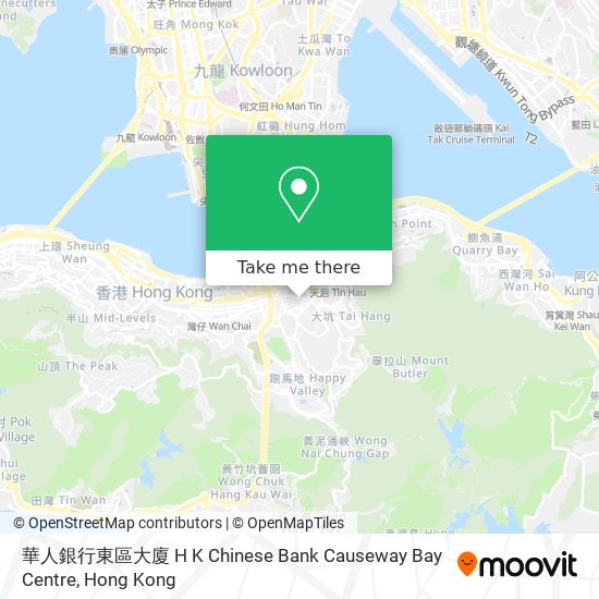 華人銀行東區大廈 H K Chinese Bank Causeway Bay Centre地圖