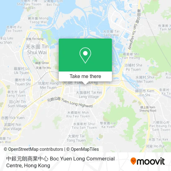 中銀元朗商業中心 Boc Yuen Long Commercial Centre地圖