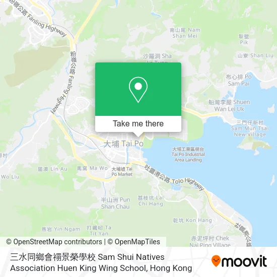 三水同鄉會禤景榮學校 Sam Shui Natives Association Huen King Wing School地圖