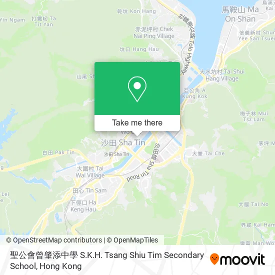 聖公會曾肇添中學 S.K.H. Tsang Shiu Tim Secondary School地圖