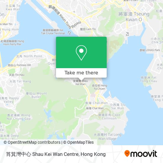 筲箕灣中心 Shau Kei Wan Centre map