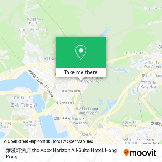 雍澄軒酒店 the Apex Horizon All-Suite Hotel map