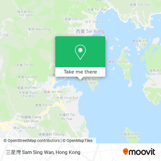 三星灣 Sam Sing Wan map
