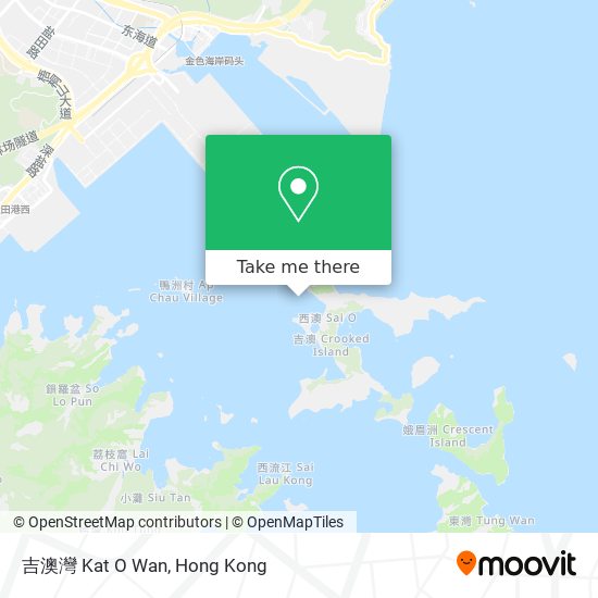 吉澳灣 Kat O Wan map