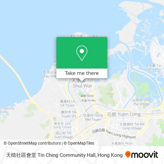 天晴社區會堂 Tin Ching Community Hall map