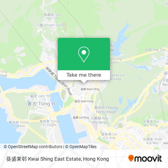 葵盛東邨 Kwai Shing East Estate map