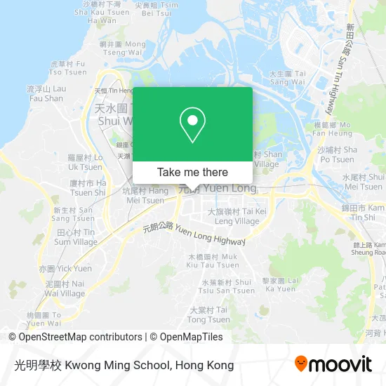 光明學校 Kwong Ming School map