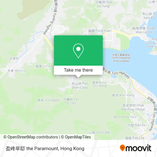 盈峰翠邸 the Paramount map