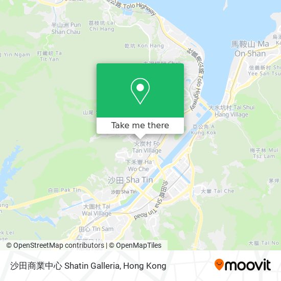 沙田商業中心 Shatin Galleria map
