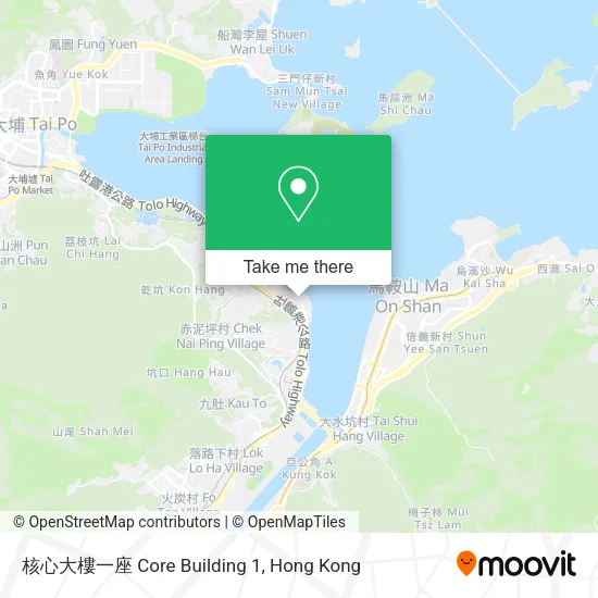 核心大樓一座 Core Building 1地圖