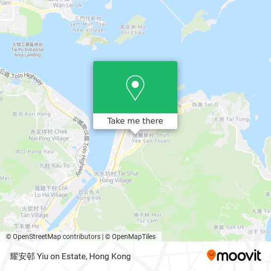 耀安邨 Yiu on Estate map