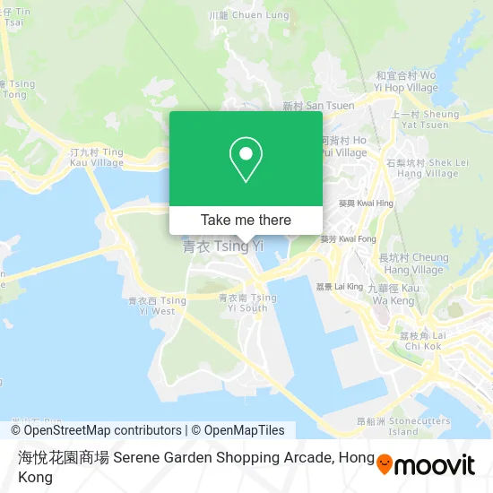 海悅花園商場 Serene Garden Shopping Arcade map