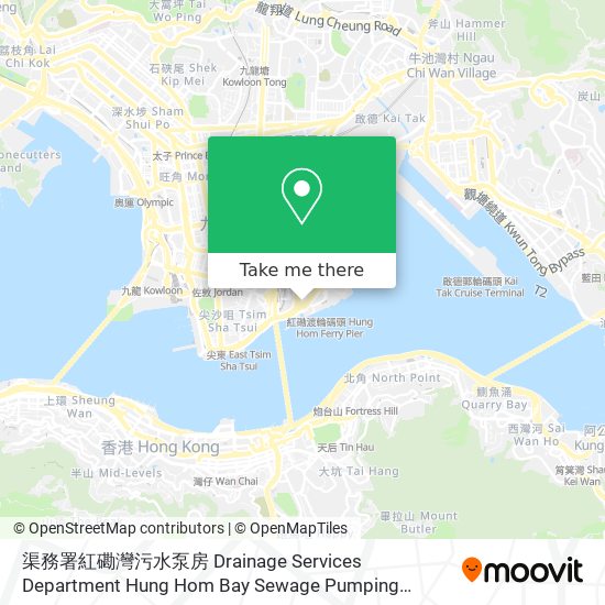 渠務署紅磡灣污水泵房 Drainage Services Department Hung Hom Bay Sewage Pumping Station地圖