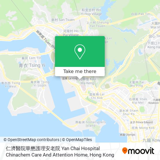 仁濟醫院華懋護理安老院  Yan Chai Hospital Chinachem Care And Attention Home map