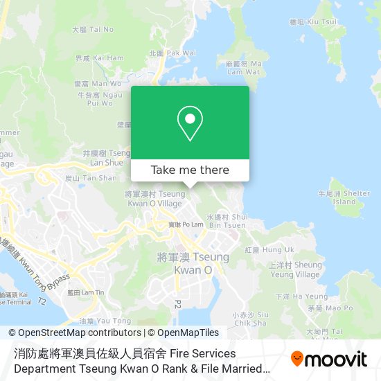 消防處將軍澳員佐級人員宿舍 Fire Services Department Tseung Kwan O Rank & File Married Quarters map