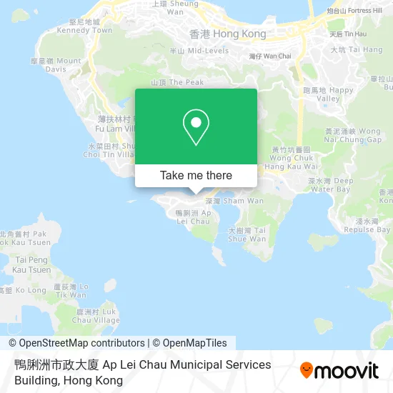 鴨脷洲市政大廈 Ap Lei Chau Municipal Services Building map