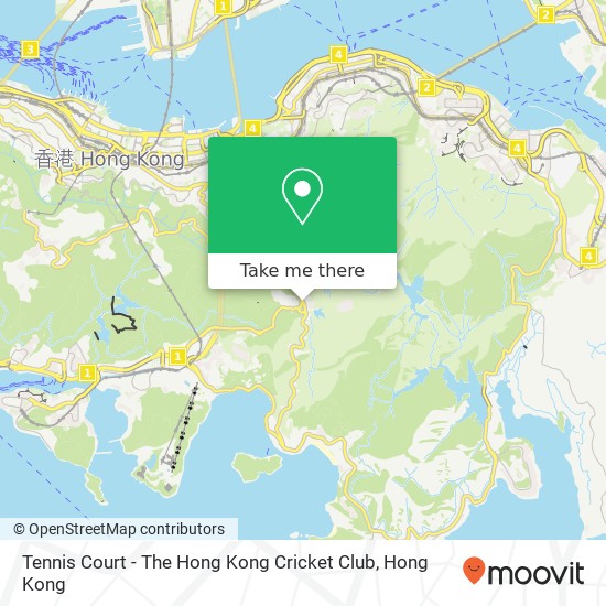 Tennis Court - The Hong Kong Cricket Club map