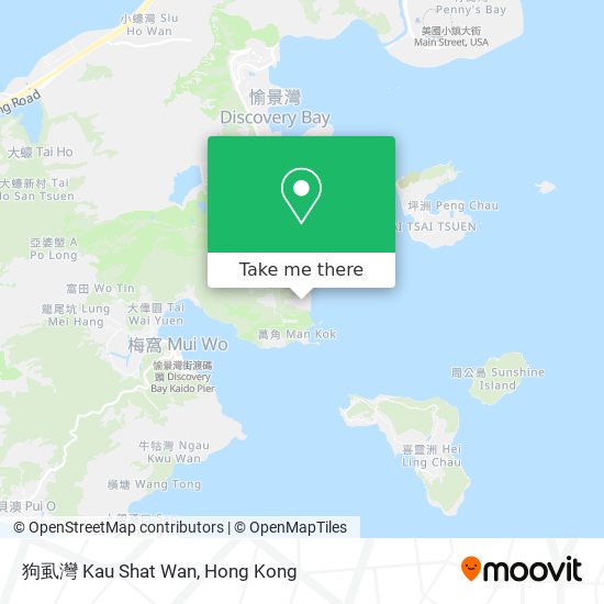 狗虱灣 Kau Shat Wan map