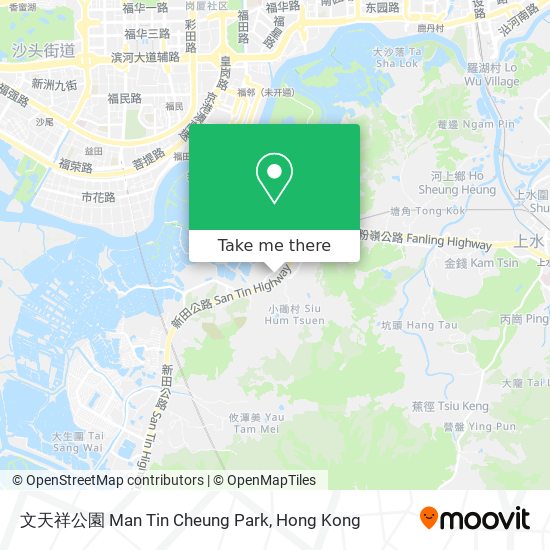 文天祥公園 Man Tin Cheung Park map