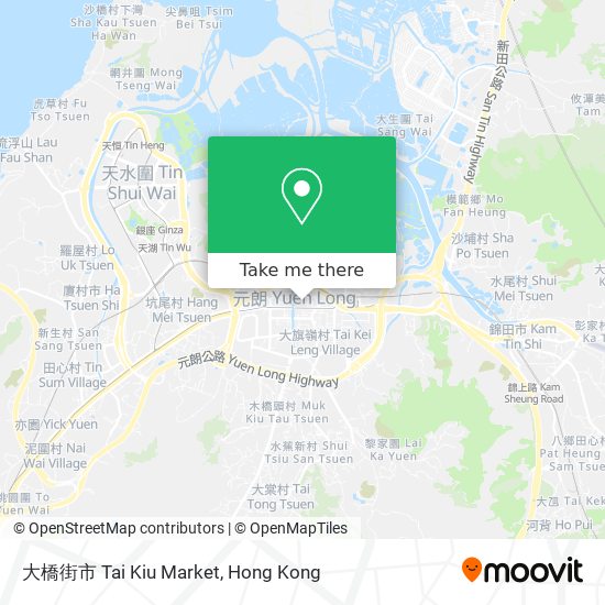 大橋街市 Tai Kiu Market map