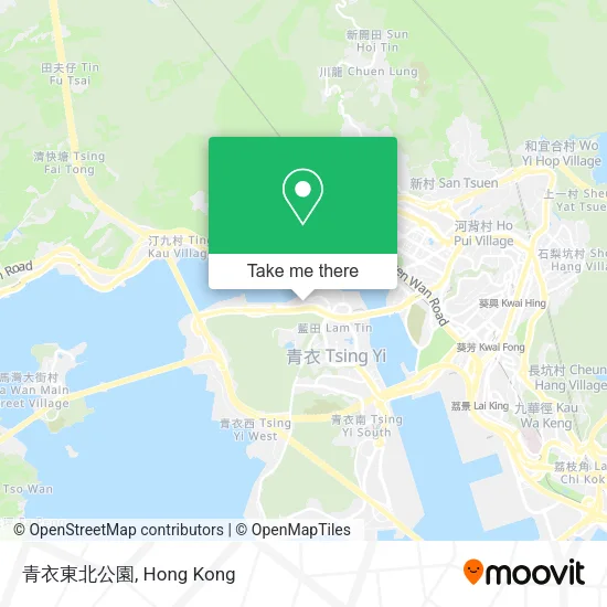 青衣東北公園地圖