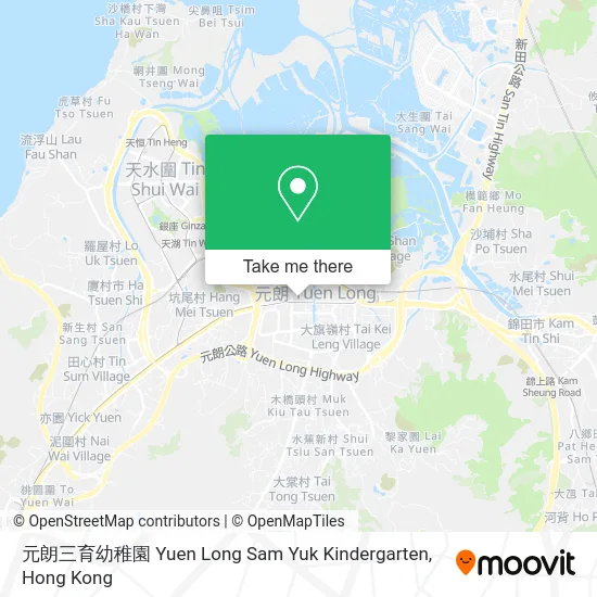 元朗三育幼稚園 Yuen Long Sam Yuk Kindergarten map