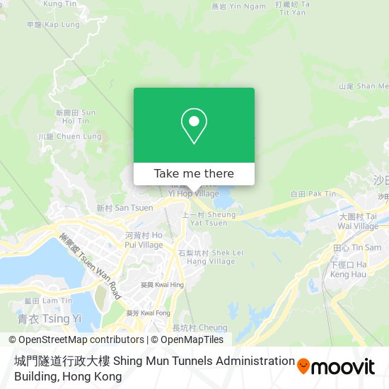城門隧道行政大樓 Shing Mun Tunnels Administration Building map