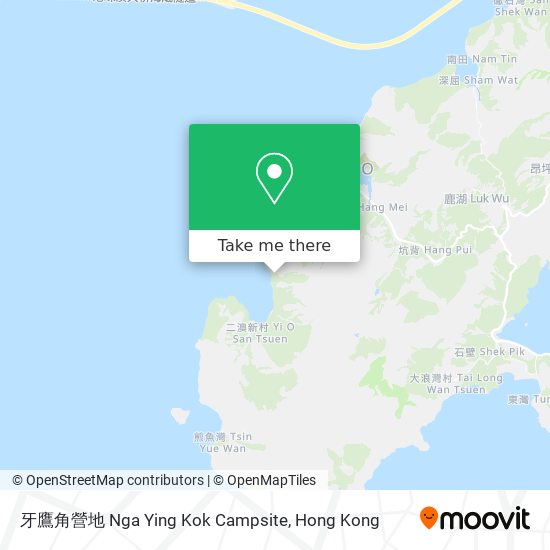 牙鷹角營地 Nga Ying Kok Campsite map