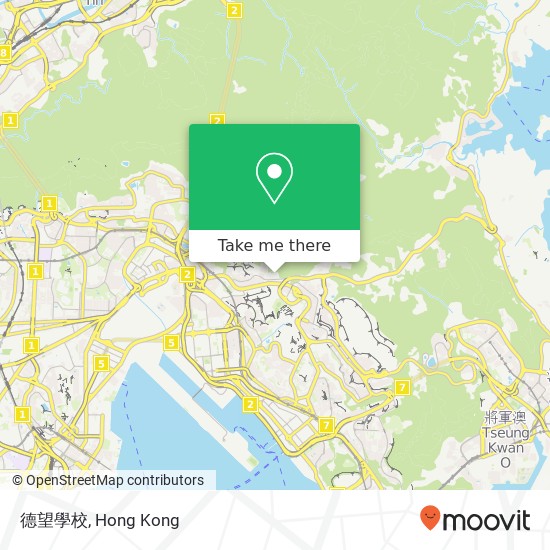 德望學校 map